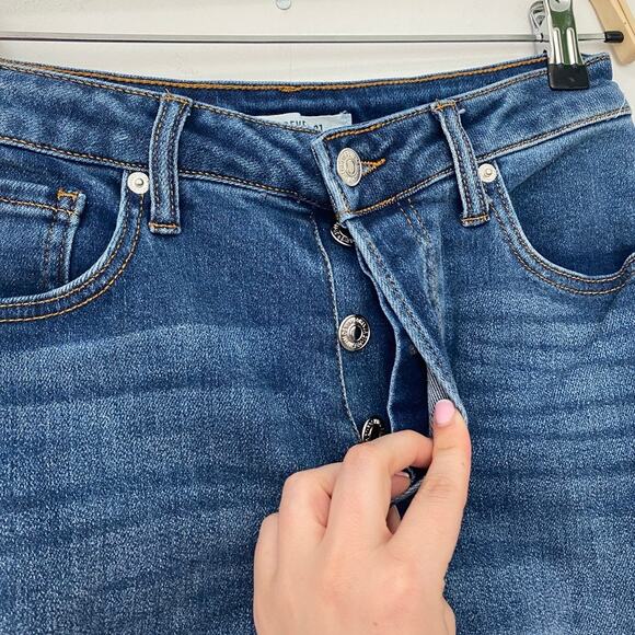 Forever 21 Distressed Straight Jeans Size 27 - Picture 5 of 6